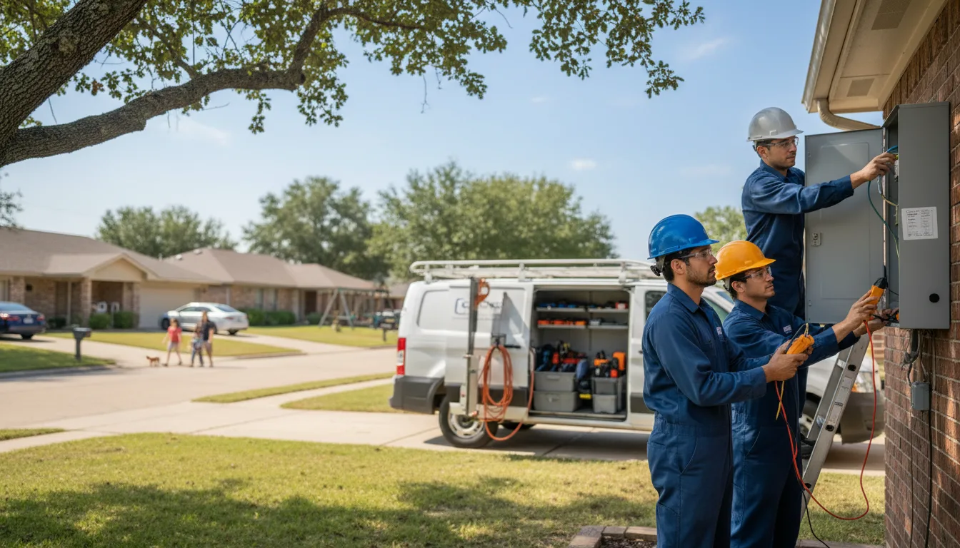 Certified electrician providing emergency electrical services in Mcdougal, AR